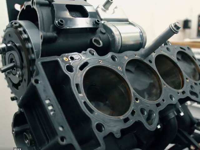Engine - Liquid-cooled, 998cc, 4-stroke, DOHC, forward-inclined parallel 4-cylinder, 4-valves